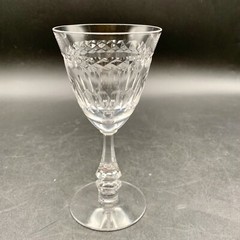 Tiffin-Franciscan Enchanted Crystal Wine Glass – 5 1/2″ EUC – Multiple Avail