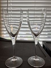 Mikasa Panache Square Lead Crystal Wine Glasses – 8 1/4” Set of 2