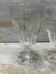 Hazel Ware Starlight Stemware Starter Set 12 pc Glasses Vintage MCM Crystal Cut