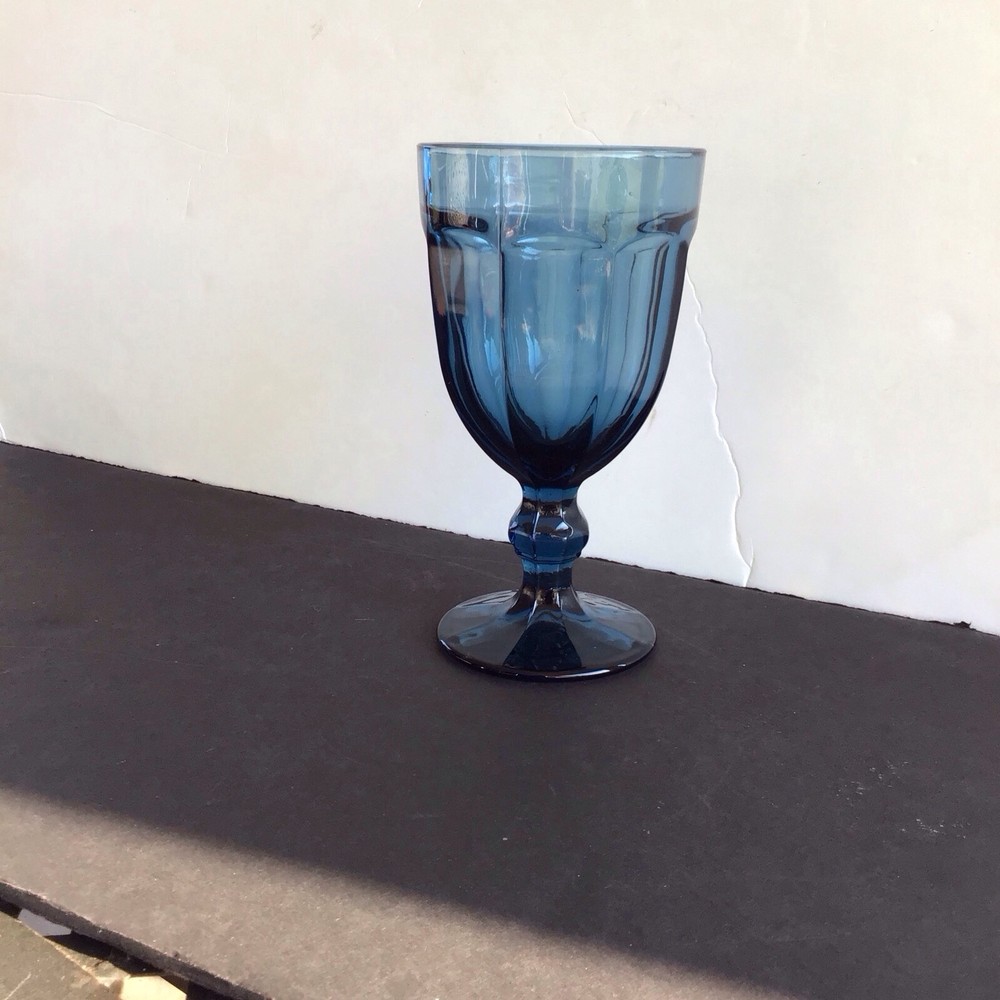 Vintage Viking Arlington Blue Iced Tea Glass 7″ Tumbler 14oz