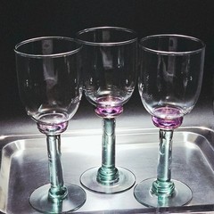 3 Pfaltzgraff Juniper Wine Glass 8.5″ goblet 12oz