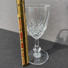 St Louis Crystal Massenet Burgundy Wine Glass Made in France Retired 7 Available