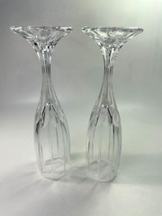 Mikasa Park Lane Crystal Fluted Champagne Flutes Glasses 8 5/8″ 6oz S/2 C77