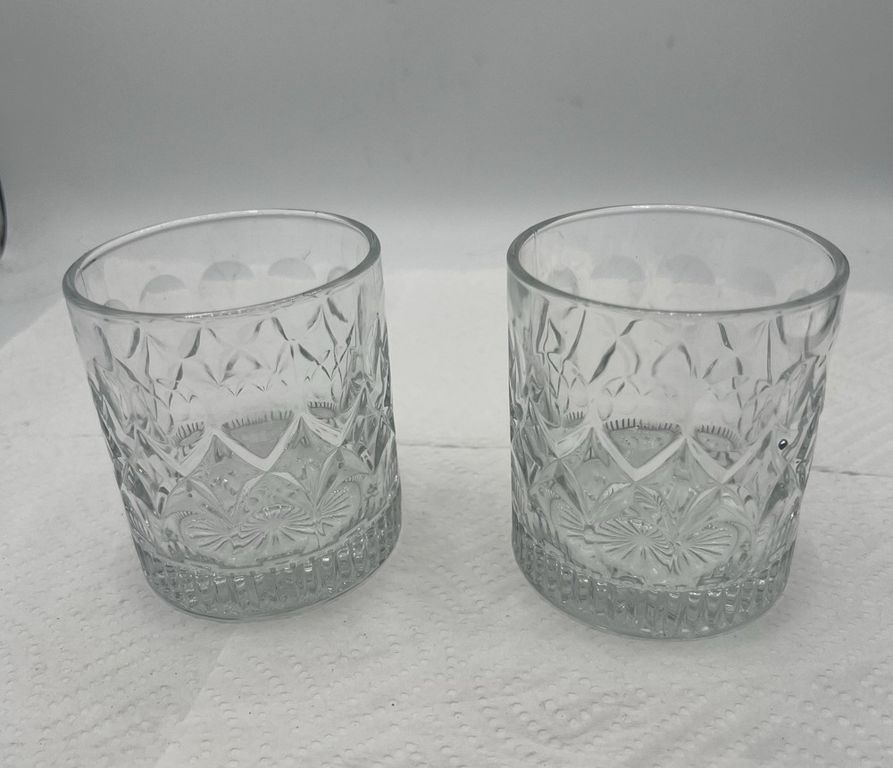 2 Marquis by Waterford Crystal Double Old Fashioned Glass, Marked