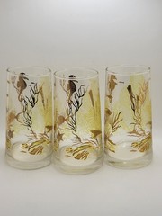 3 MCM Bartlett Collins Under The Sea Highball Tumbler Glasses Cocktail Barware