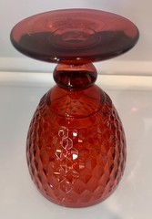 3 Villeroy & Boch Boston Red Water Goblet Stemmed Glasses Valentines Day