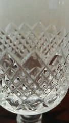 Franz Wittwer Crystal Wine Glass, Mozell Pattern (?) 6 1/2″