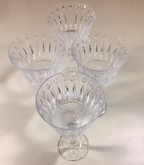Vintage Sutton Place Shannon Water Goblets 7 7/8″ Set of 4