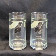 Vintage Corelle Black Orchid 14oz Glasses