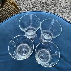 Heritage By Princess House 12 Oz. Footed Tumber Parfait, Set Of 4, Crystal Clear