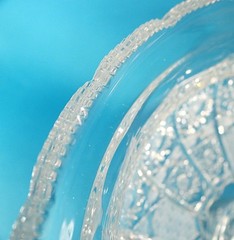 Very Rare Dresden Crystal Compote Centerpiece/Punch Bowl 11 3/4″ D Germany