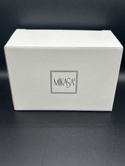 Pair Of (2) Elegant Glass Mikasa Arctic Light Crystal Brandy Snifters 5 3/4in