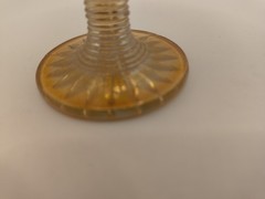 Vintage Imperial Marigold Carnival Glass 4″ Grape Stemmed Wine Cordial Goblet
