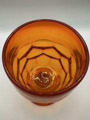 Viking Georgian Orange Persimmon Goblet 6”