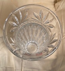 Cristal D’Arques Crystal Vase Art Deco Nouveau Paris France 11 3/4″ Tall Etched