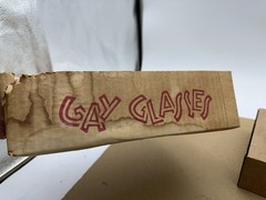 Vintage Hazel-Atlas “Gay Glasses” Set 4 Cars Chevrolet Buick Studebaker Stutz