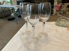Set of 3 Ralph Lauren Latham Wine Glasses Ex Cond