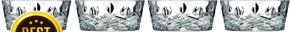 Markham Double Old Fashion Glasses Set of 4 11 oz Clear Whiskey Cocktail Tumbler