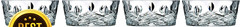 Markham Double Old Fashion Glasses Set of 4 11 oz Clear Whiskey Cocktail Tumbler