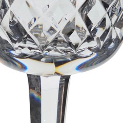 Waterford Crystal LISMORE 6 7/8″ Water/Wine Glasses Goblets-EUC Signed Pair 2
