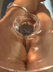 Fostoria Engagement Crystal Water Glasses Prism Stem Platinum 7” Signed Set Of 6