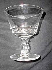 2 PC FOSTORIA CENTURY CHAMPAGNE TALL SHERBETS CLEAR HEAVY PRESSED #2630