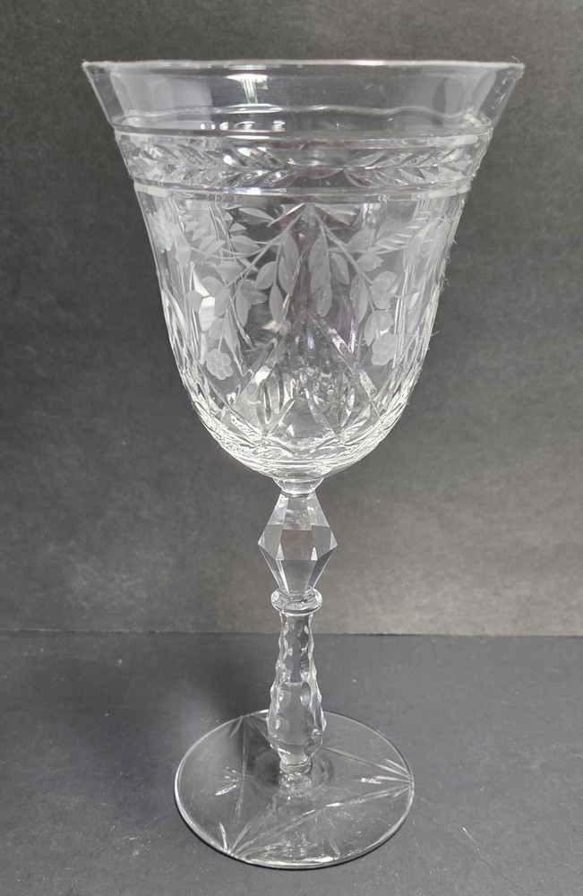 Libbey Glass Rock Sharpe «Marina» Crystal 8″ Water Goblet