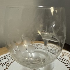 Colony Sonora Wine Glasses Set of 2 Etched Grapes Vines Leaves 6.5″ Vintage 6 oz