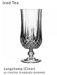 Cristal D Argues Longchamp Set Of 2 Iced Tea Water Goblets