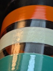 MCM Anchor Hocking Fiesta Bands Tumbler 11 oz Original 1960’s
