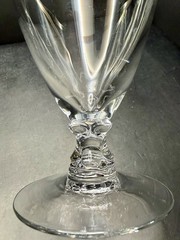 Set of 6 Fostoria Wedding Ring Iced Tea Glasses Platinum Trim 6 1/8”