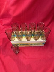 1 Vintage Anchor Hocking Madrid Amber Tumbler Glass 10–13oz Depression Style NEW