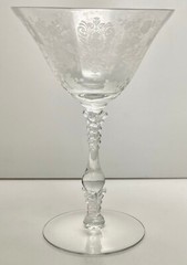 Cambridge Rose Point Clear Champagne Tall Sherbet 6 3/8″