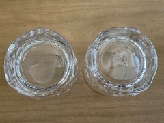 Tiffany Rock Cut 2 Crystal Double Old Fashioned Glasses 3 7/8″