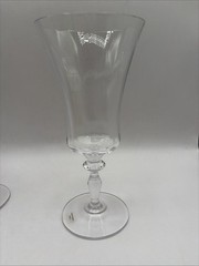 2 Vintage Mikasa Crystal/Lead-Crystal Water/ Ice Tea Goblets 10 Oz, 8 1/8” Tall