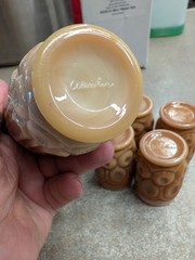 Vintage Weishar Mini Moon &;Star Water Set Chocolate Slag ~ Original Box NOS
