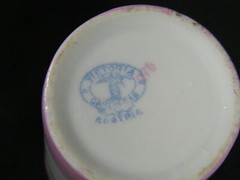 Antique Niagara Falls American Tumbler Cup Victoria Carlsbad Austria Souvenir