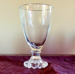 8-Vintage Anchor Hocking Berwick Bloopie Clear Water Ice Tea Wine Goblet Glasses