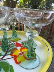 “Siesta” Vintage Margarita Glasses by CRISTAL D’ARQUES – DURAND