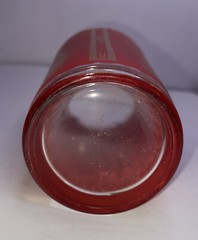 1960 Culver Red Gold Siam Thai Goddess Drinking Glass Tumbler 5” Tall