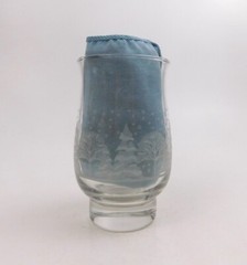 Arby’s Winter Scene  Glass  Tumbler  Holiday Winter Trees Birds Snow