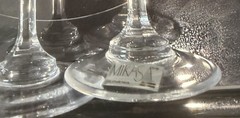 4 Mikasa Crystal Petit Points Fluted Champagne Glass Set 10-3/4” Tall