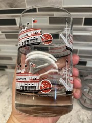 Vintage Ljunberg 13oz Beverage Cocktail Glasses Creole Queen Natchez Steamboats