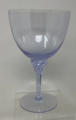 Tiffin Twilight Alexandrite Water Goblet Dichroic Purple Blue Stem 17507 Set of2