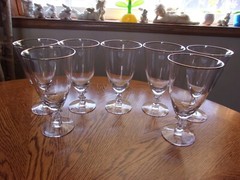 Wine Eternity Platinum 12 Oz Elegant Tiffin-Franciscan 6 1/2″ – Set of 7
