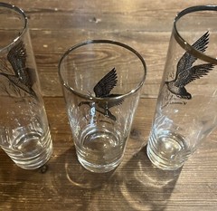 Set Of 3 Vintage Federal Glass Canada Goose Glasses – 2 Highball & 1 Tumbler