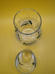 Vintage Libbey Lily of the Valley Bedside Water Glass and Carafe Tumble Up