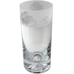 Decorated Highball Glass Woodland Scene Sandblast Drinking Tumbler Gift Animo