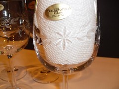 Set of 4 NEW Susquehanna 7.5» Goblets Hand Cut Glass Etching