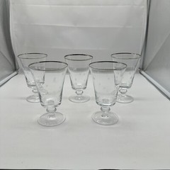 5 Atomic Starburst Cut Stars Starlite Parfait ? Glasses MCM Vintage